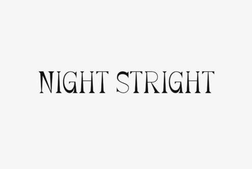 Night Stright font by Pandeka Foundry