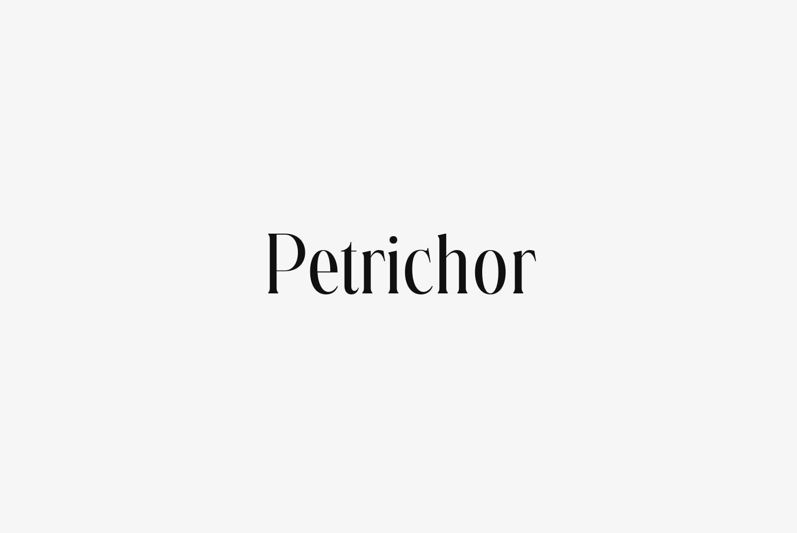 Petrichor font by Ragamkata Studio