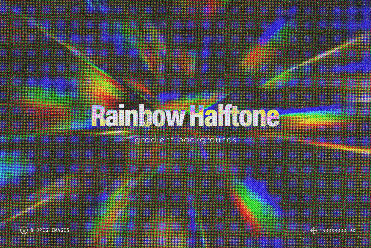 Rainbow Halftone Gradient Backgrounds graphic by Ibragimov