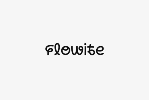 Plowite quirky display font with organic rounded letterforms on light background