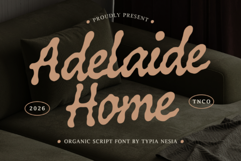 Adelaide Home font by Typia Nesia