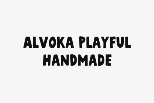 Alvoka Playful Handmade font by HolisFonts