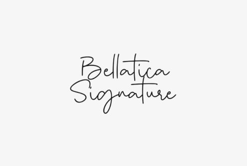 Bellatica Signature font by Anxietype Foundry
