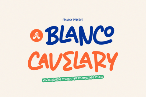 Blanco Cavelary font by Anxietype Foundry