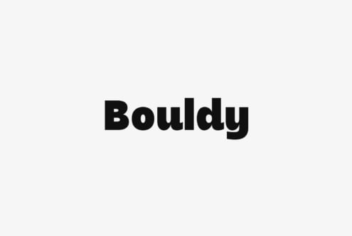 Bouldy font by Say Studio