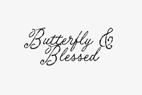 Butterfly & Blessed font by The Native Saint Club