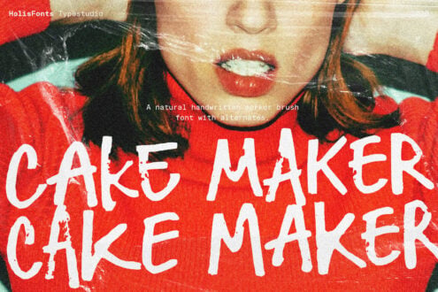 Cake Maker font by HolisFonts