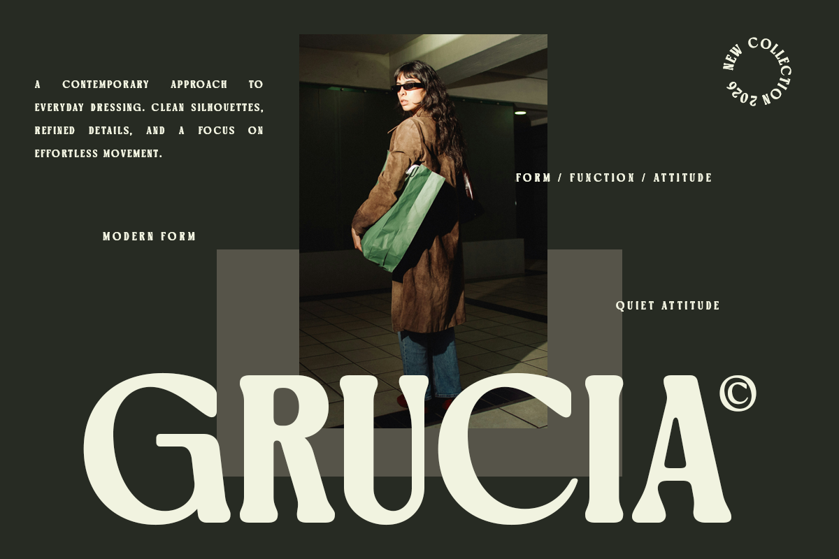 Woman wearing brown cardigan with green shoulder bag in modern hallway