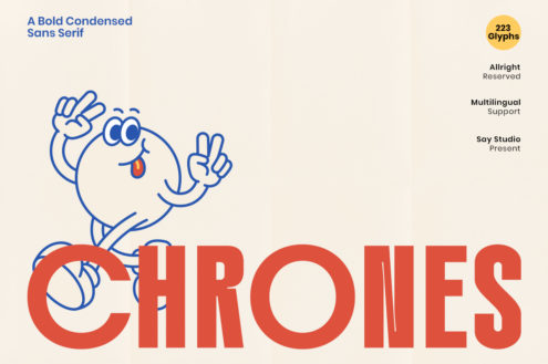 CHRONES font by Say Studio