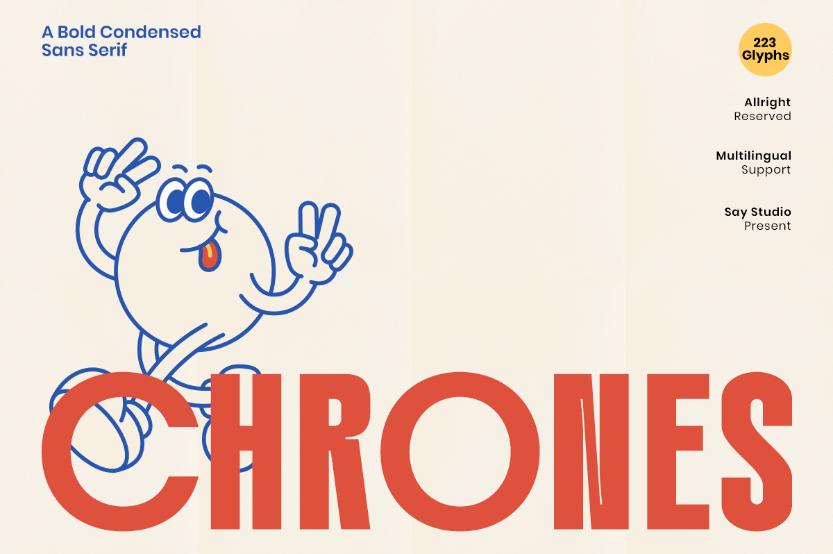 CHRONES font by Say Studio