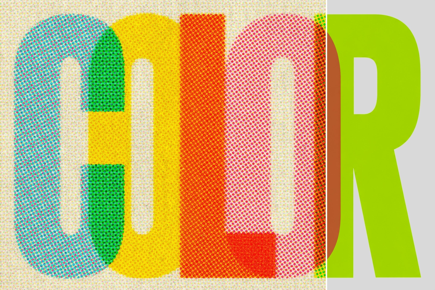 Crazy Color Halftone Text Template graphic by Pixelbuddha