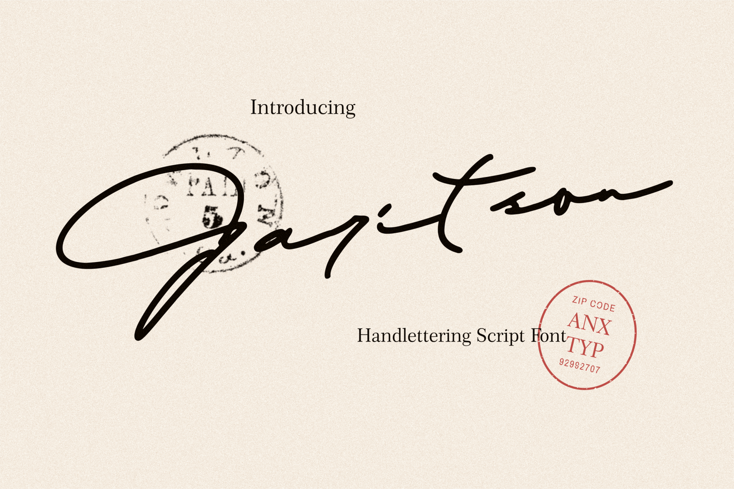 Garitson font by Anxietype Foundry