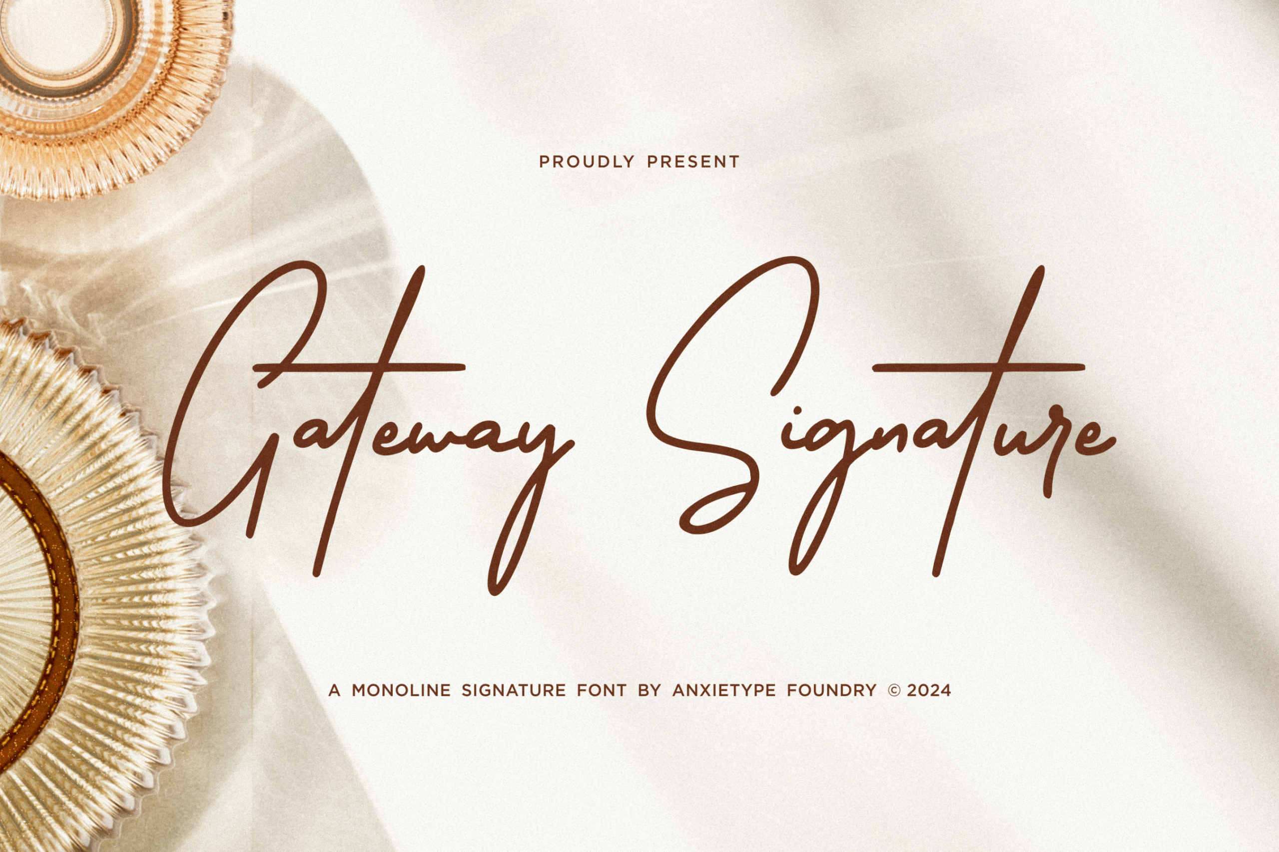 Gateway Signature font by Anxietype Foundry