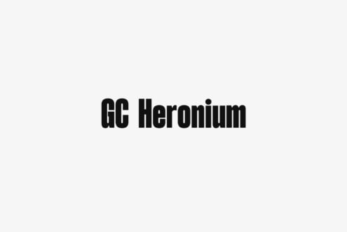 GC Heronium font by Glyphonic
