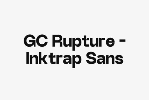 GC Rupture – Inktrap Sans font by Glyphonic