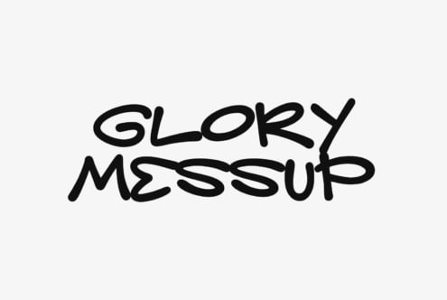 Glory Messup font by Anxietype Foundry