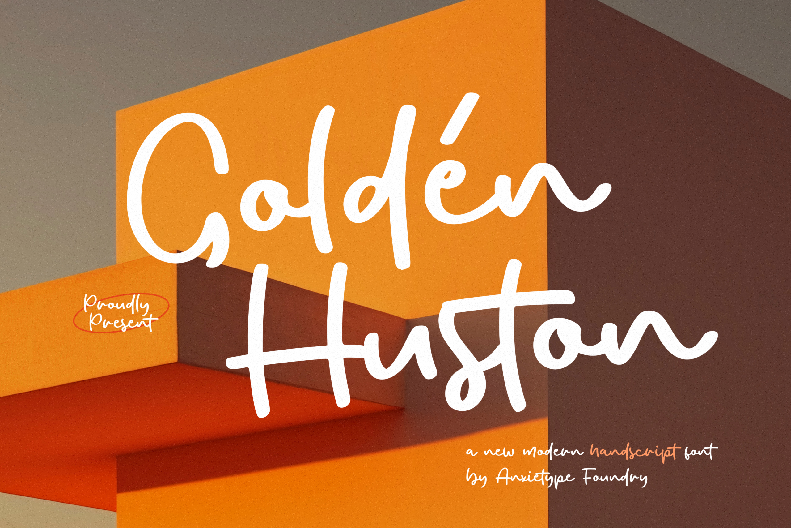 Golden Huston font by Anxietype Foundry