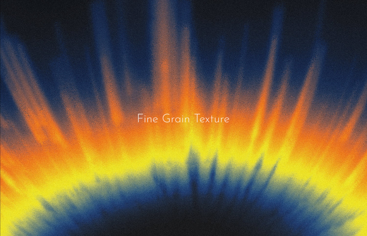 Grainy gradient background with fiery orange, yellow to deep blue color shift
