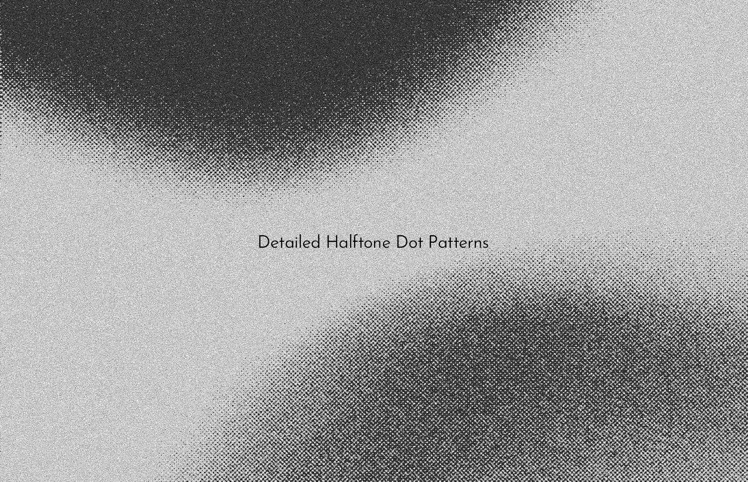 Grayscale halftone dot gradient fading from dark to light with subtle texture overlay
