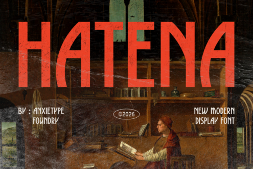 Hatena font by Anxietype Foundry