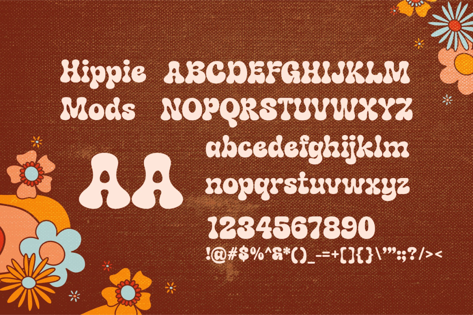 Hippie Mods font by Jolicia Type Foundry