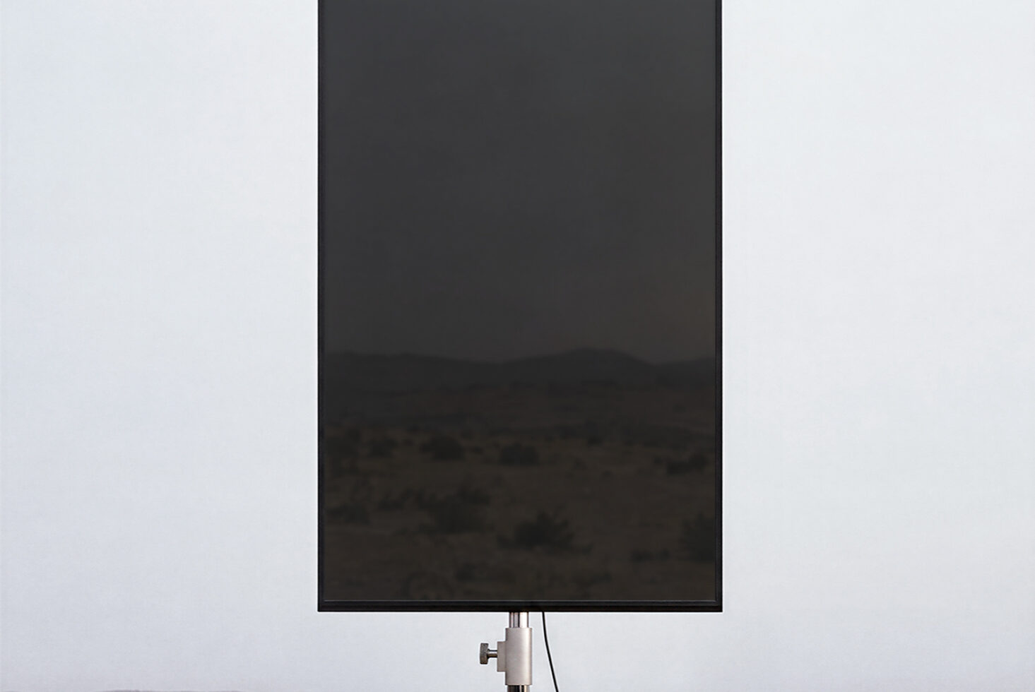 Smartphone mockup with blank screen on light background, ready for designs