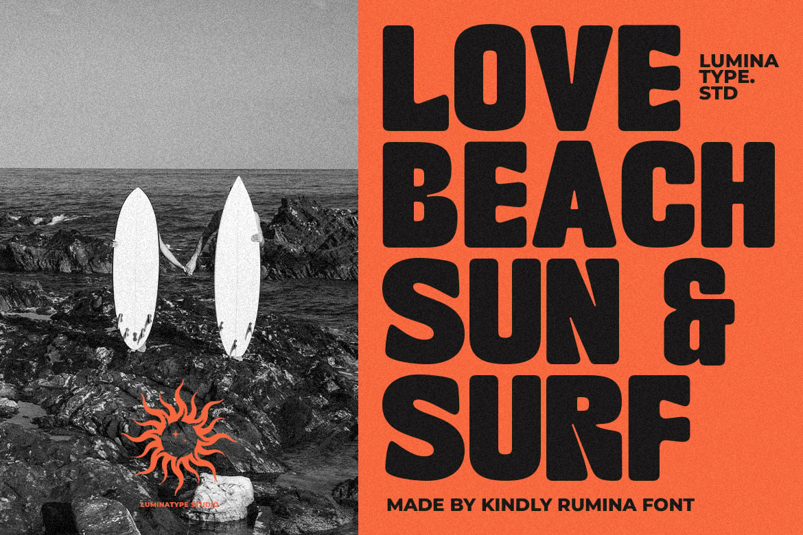 Kindly Rumina font by Luminatype Studio