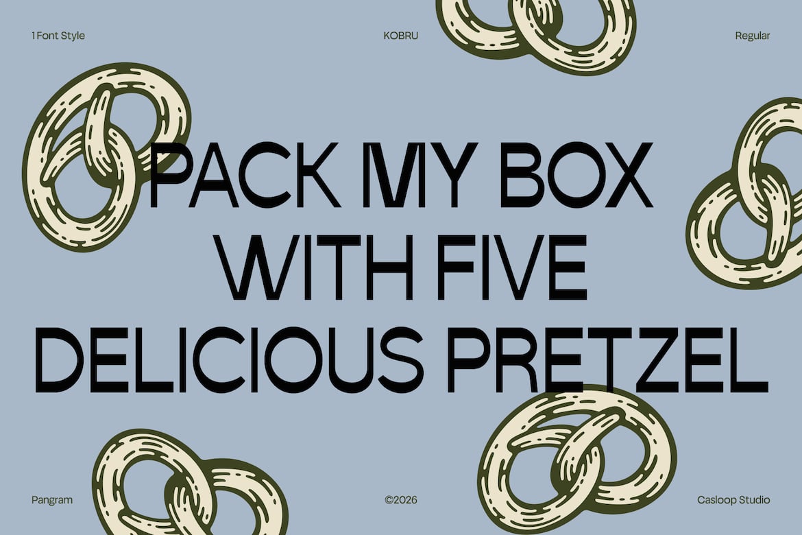 Kobru font by Casloop Studio