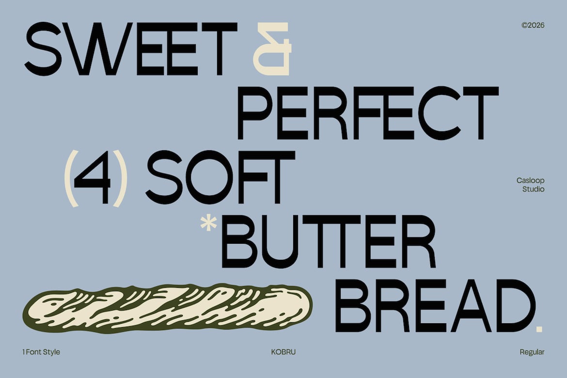 Kobru font by Casloop Studio