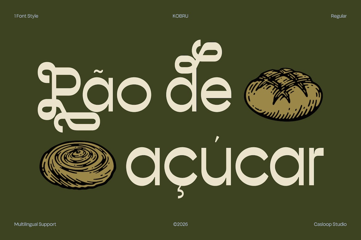 Kobru font by Casloop Studio
