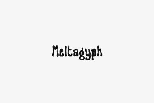 Meltagyph font by Riff Type