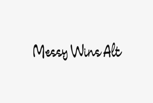 Messy Wins Alt font by Typeparties