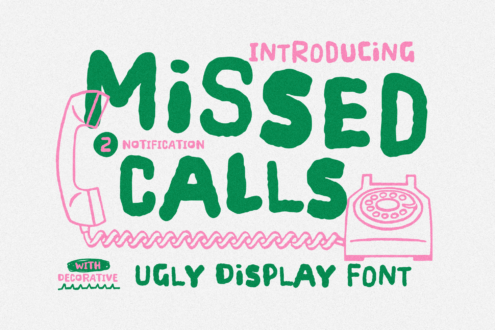 Missed Calls font by Anxietype Foundry