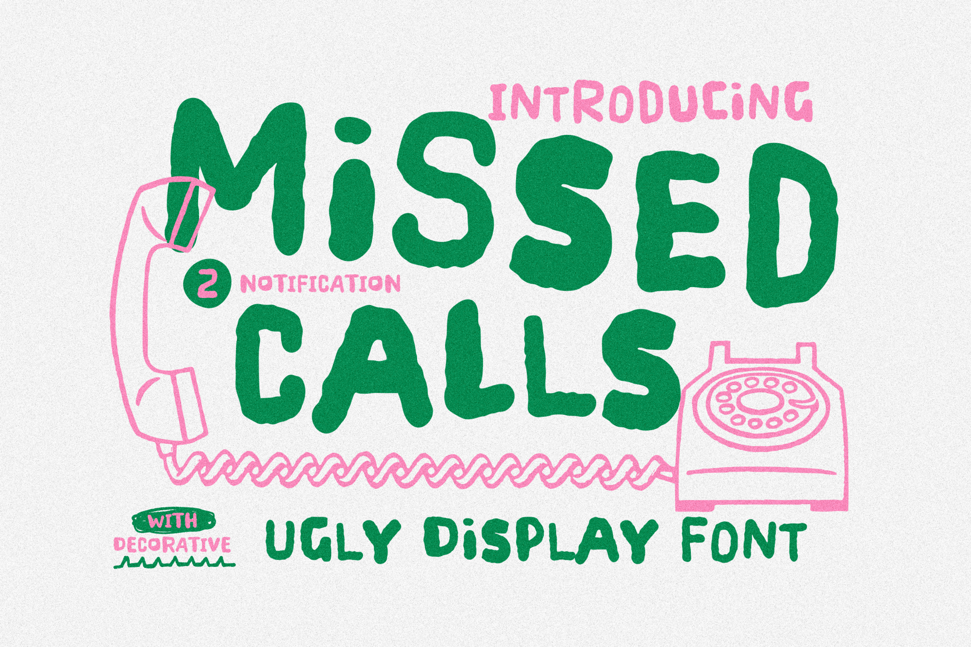 Missed Calls font by Anxietype Foundry