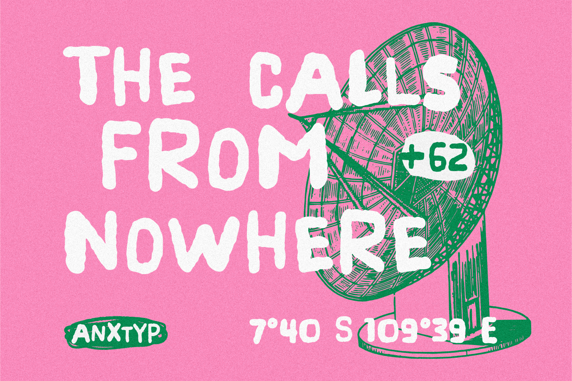 Missed Calls font by Anxietype Foundry