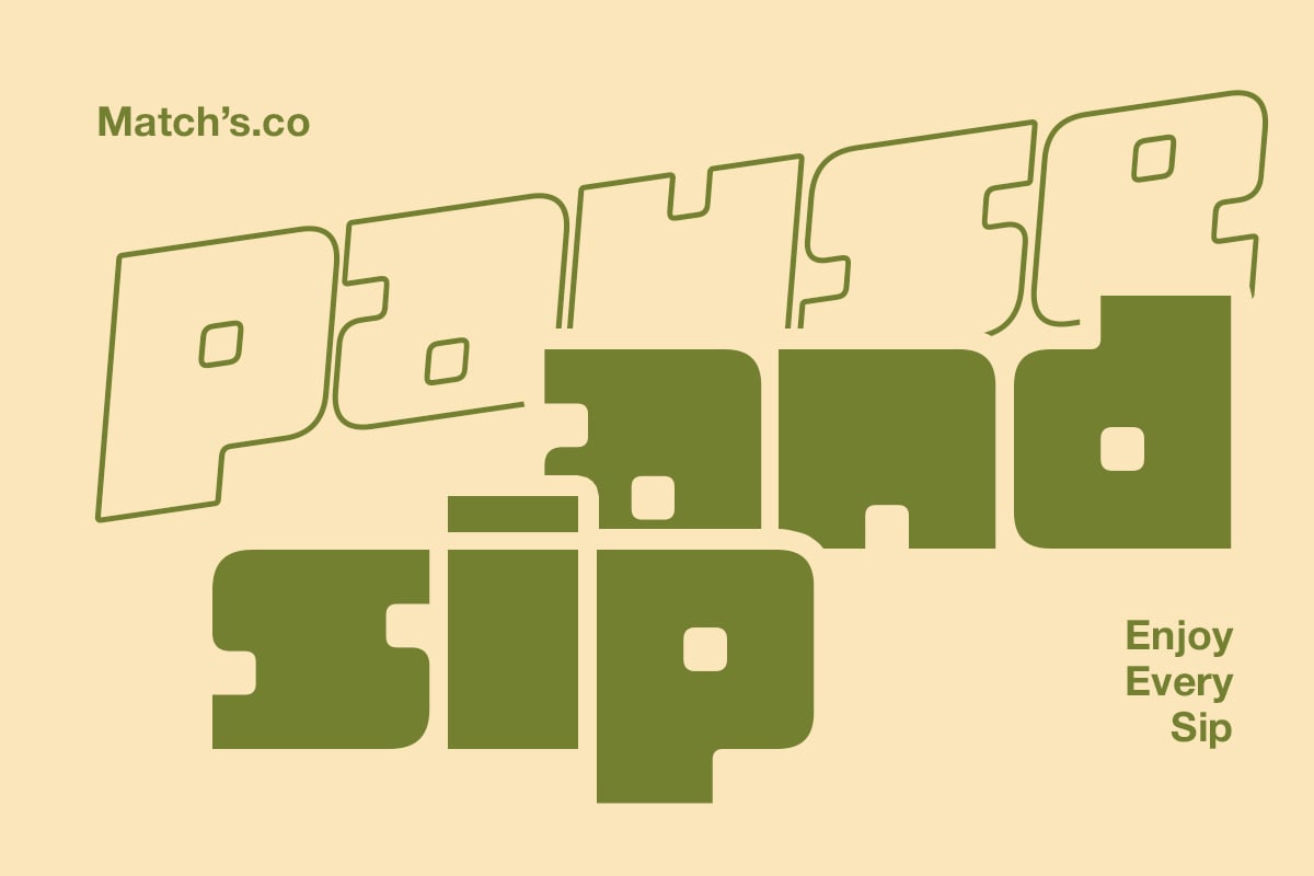 Geometric puzzle-style logo design in olive green with cream cutouts on pale yellow background