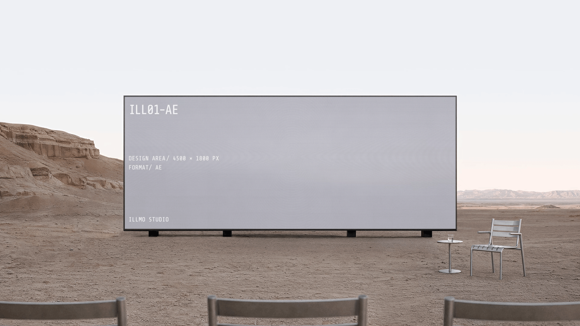 Outdoor Conference Screen AE Mockup ILL01-AE by Illmo