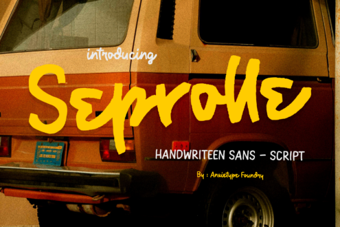 Seprolle font by Anxietype Foundry