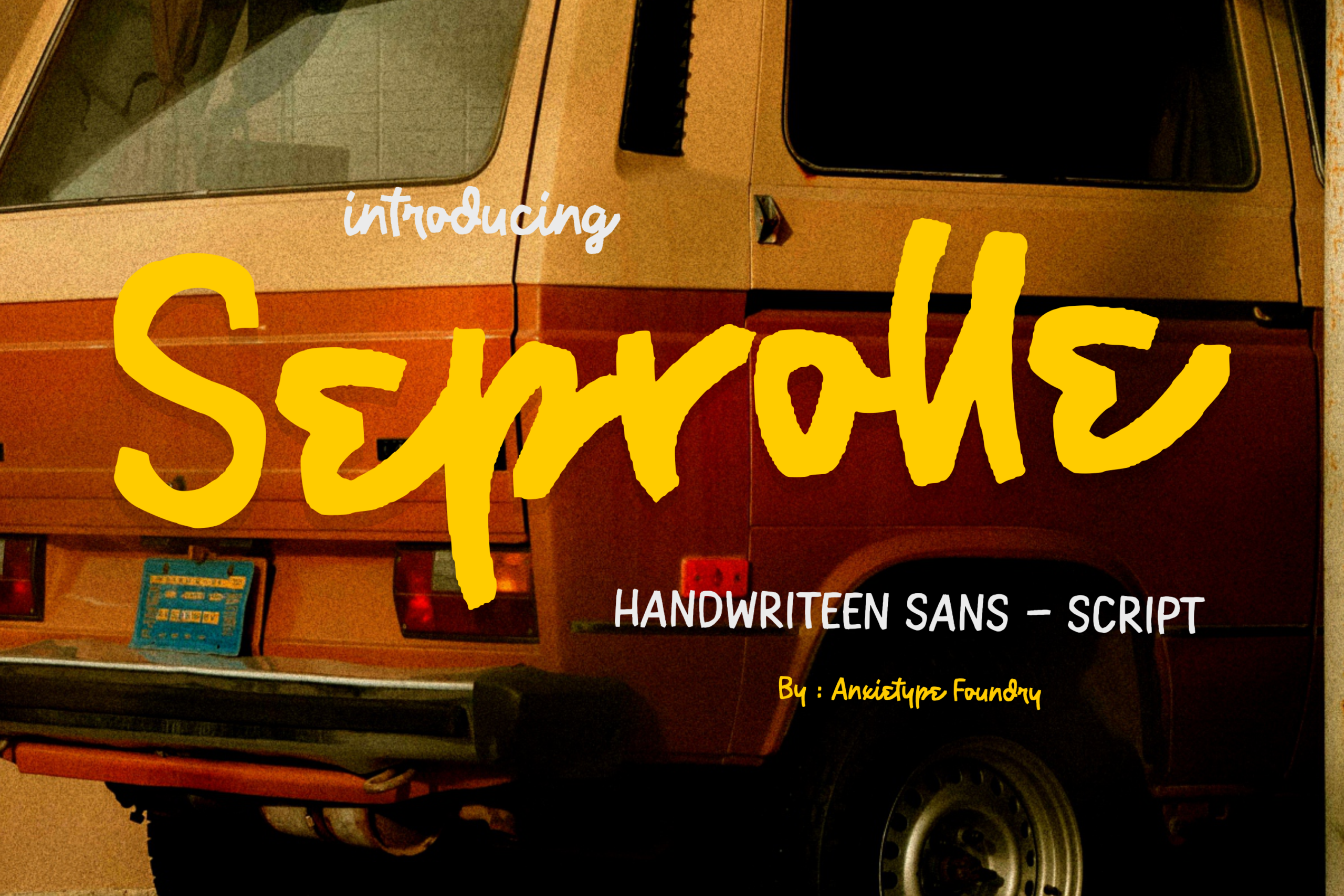 Seprolle font by Anxietype Foundry