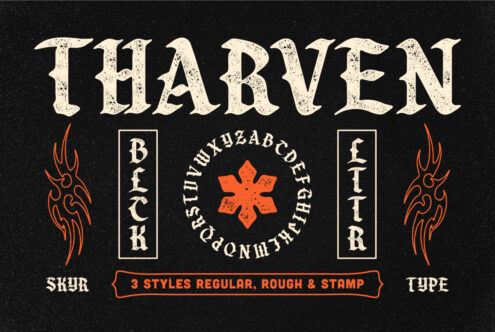 Tharven font by Sekyra Lab