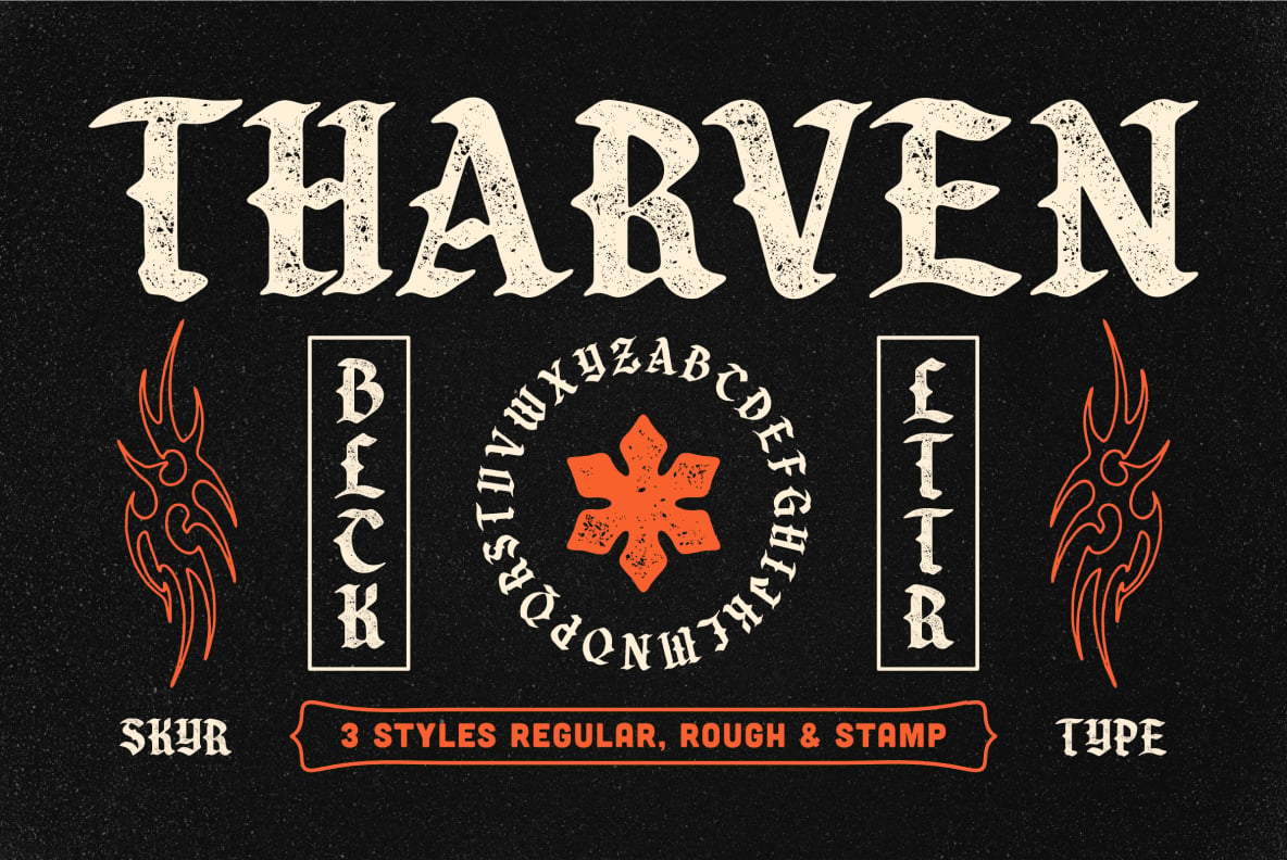 Tharven font by Sekyra Lab