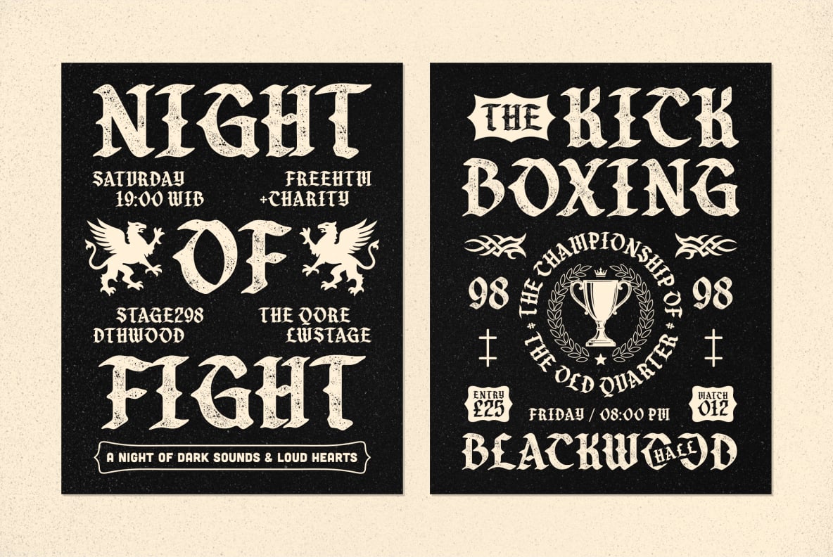 Tharven font by Sekyra Lab