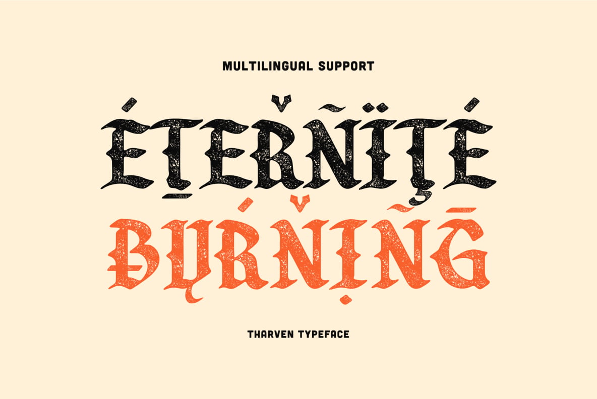 Tharven font by Sekyra Lab