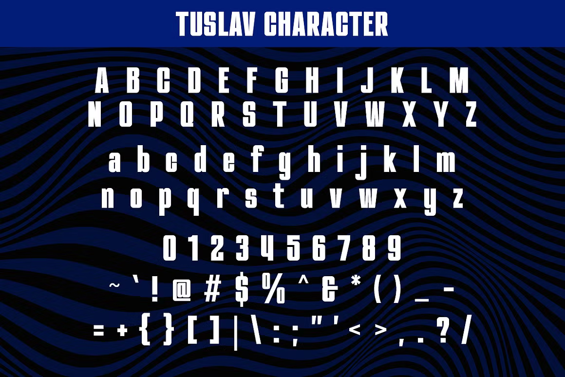 TUSLAV font by Ragamkata Studio