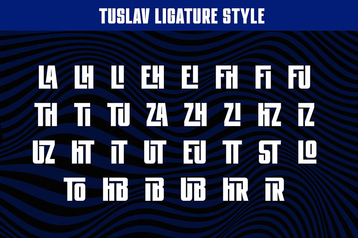 TUSLAV font by Ragamkata Studio