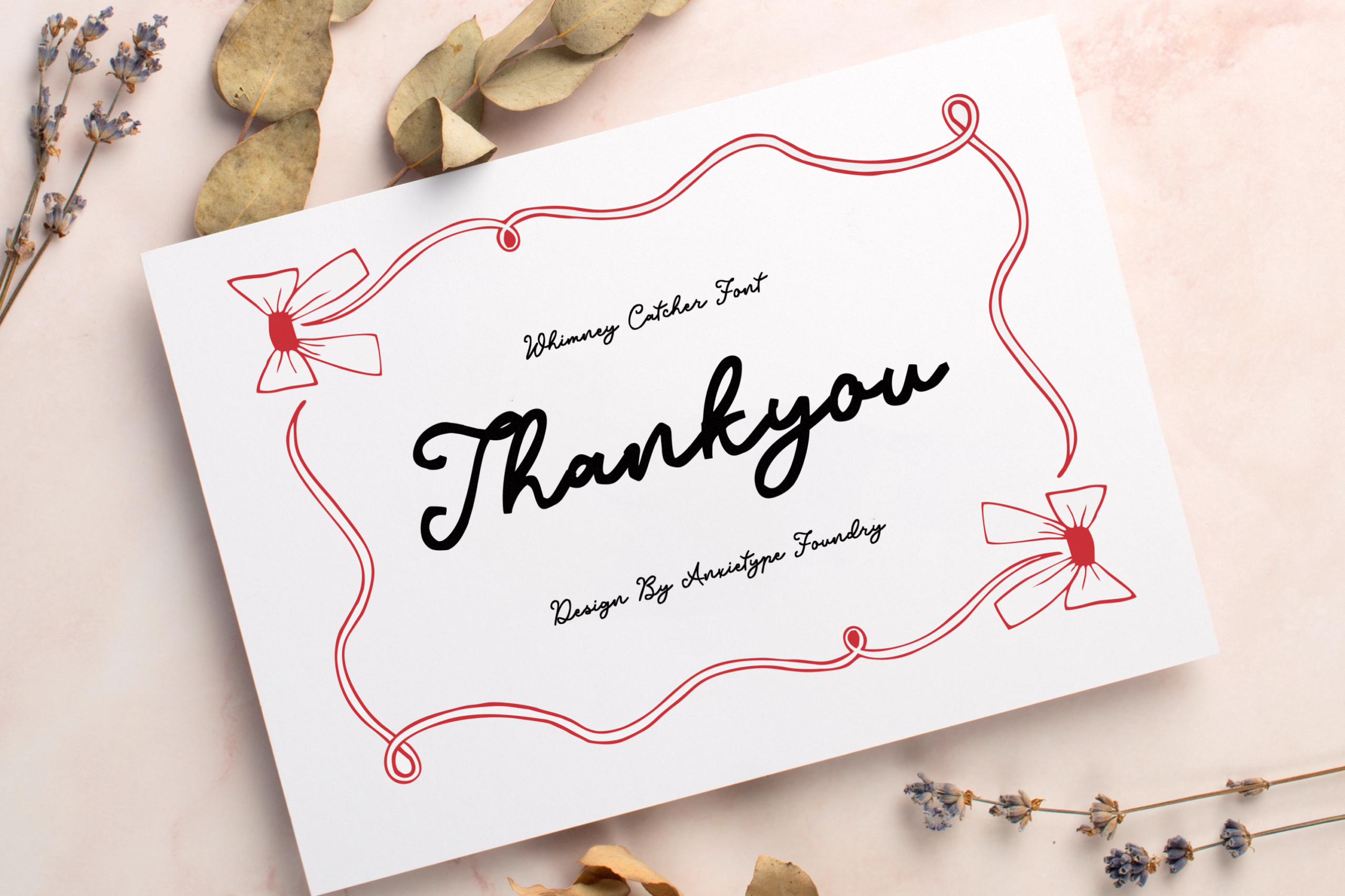 Whimney Catcher font by Anxietype Foundry