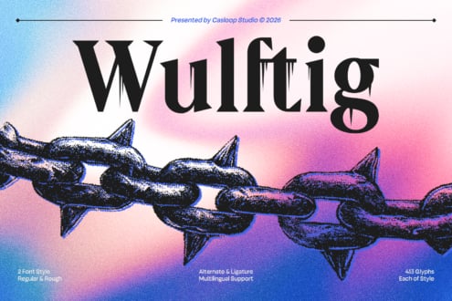 Wulftig font by Casloop Studio