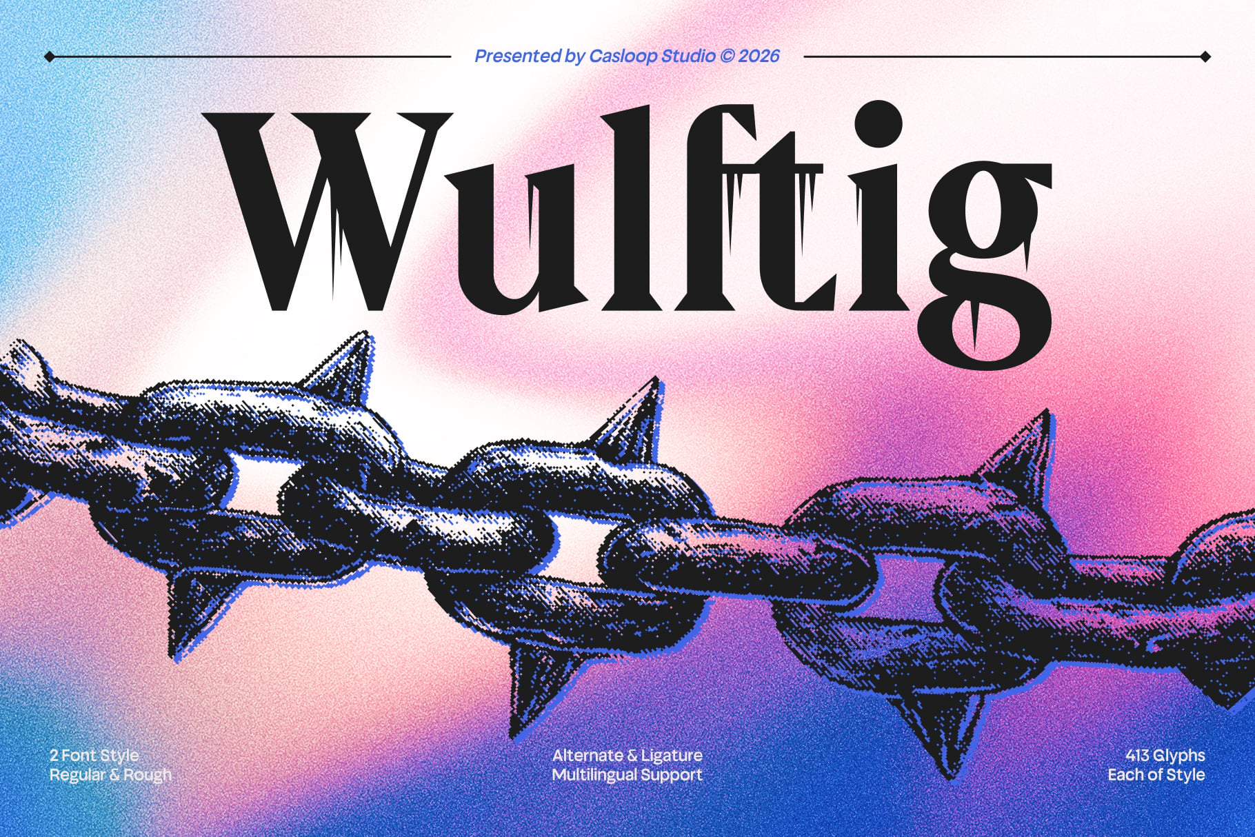 Wulftig font by Casloop Studio